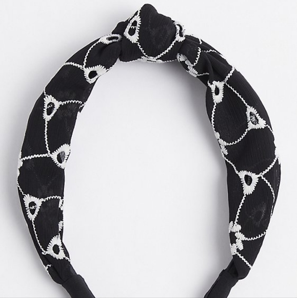 torrid Accessories - Torrid embroidered knot headband, black